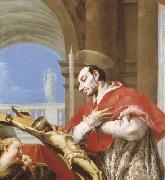 Giovanni Battista Tiepolo St Charles Borromeo (mk08) oil painting